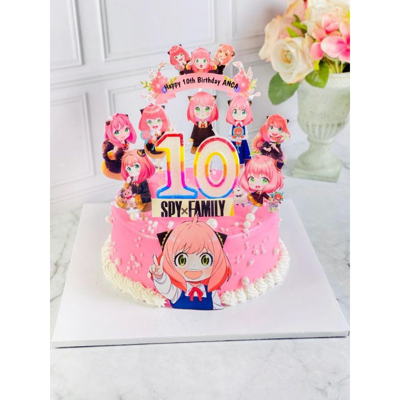 

kue ulang tahun anak birthday anime spy x family topper cake