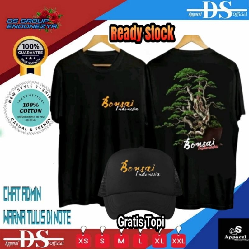 KAOS PRIA KEREN BONSAI TANAMAN BONSAI INDONESIA