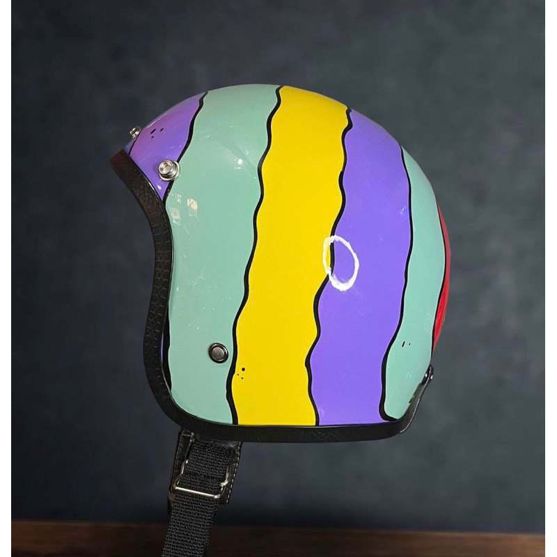 Slimhead 500TX Lolipop - Helm Slimhead Helm Chopper,Helm Vespa