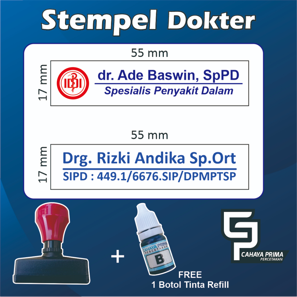 

Stempel custom nama dokter