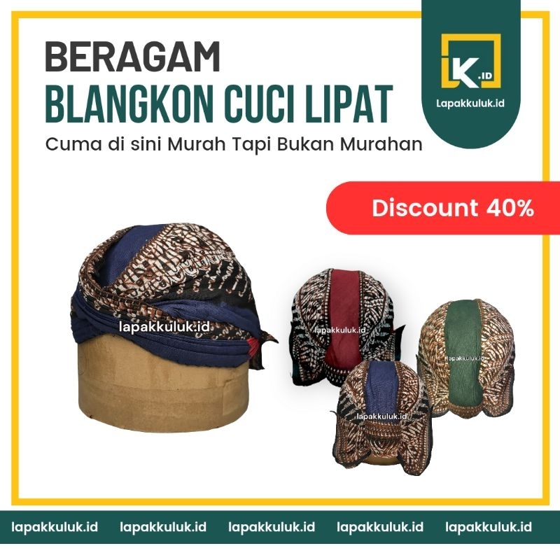 Blangkon Jawa bisa di cuci dan lipat