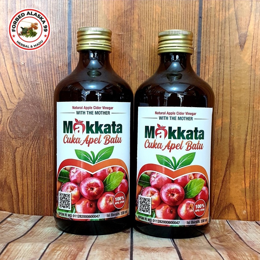

Cuka Apel MAKKATA 330ml original natural apple - APEL MERAH MALANG