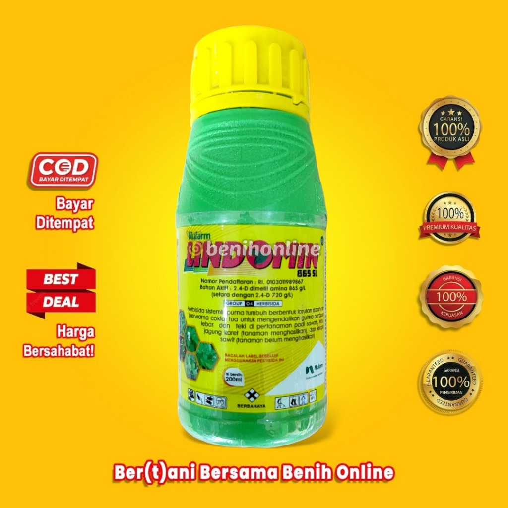 HERBISIDA LINDOMIN 865 SL 200ML NUFARM INDONESIA Dimetil Amina