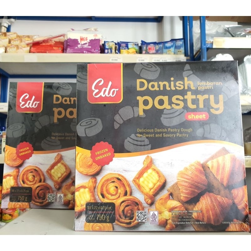 

Edo Danish Pastry 750Gr / Kulit Danish Pastry 750Gr / Danish Pastry Dough Edo 750Gr