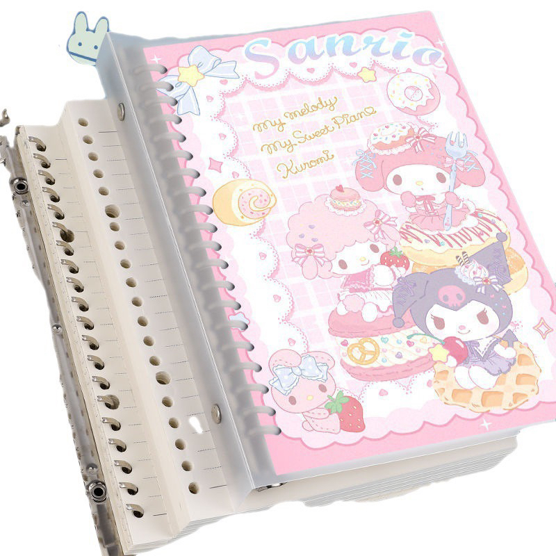 

Delunashop DL1060S Buku Binder B5 Besar Motif sanrio cinnamonroll kuromi Note File Holder Motif 40 Lembar Loose Leaf Kertas Bergaris