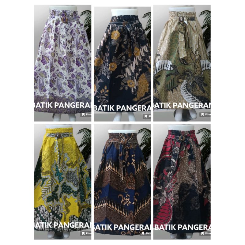 Rok Batik Katun Premium Perempuan Payung Rok Batik Wanita Klok Rok Batik Modern Mayung