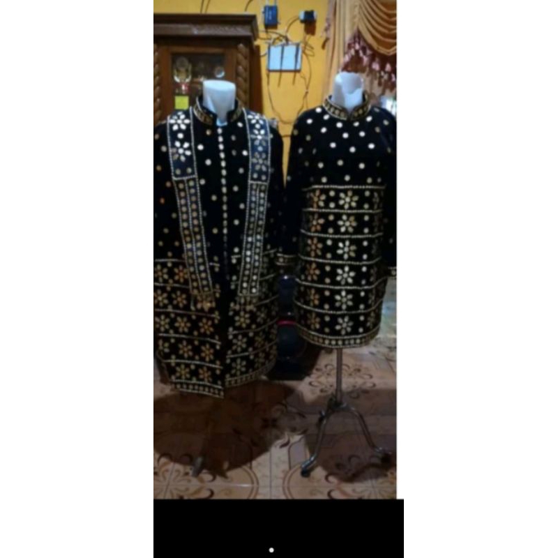 set baju pengantin adat Palembang full tabur