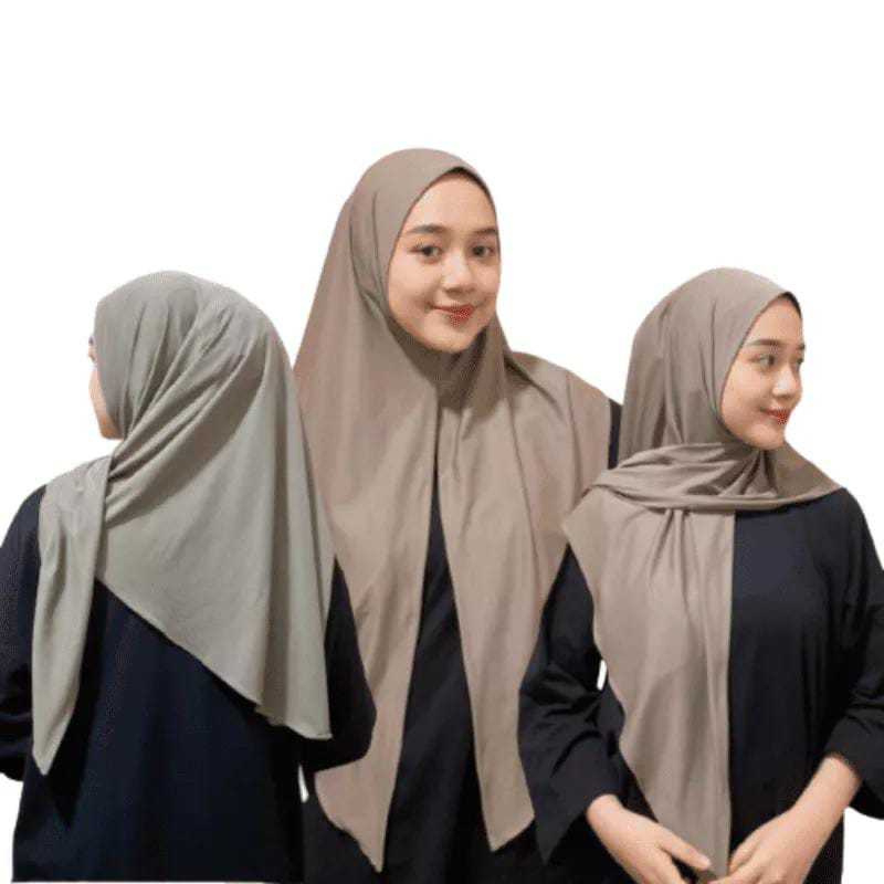 Hijab Segitiga Instan Jersey / Jilbab Instan Jersey / Hijab dewasa / Jilbab Segitiga Instan Jersey S