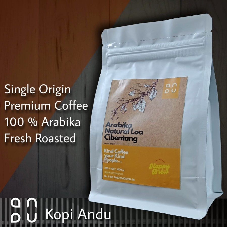 

Coffee Arabika Fresh Roast Natural 200 gram Kopi Andu