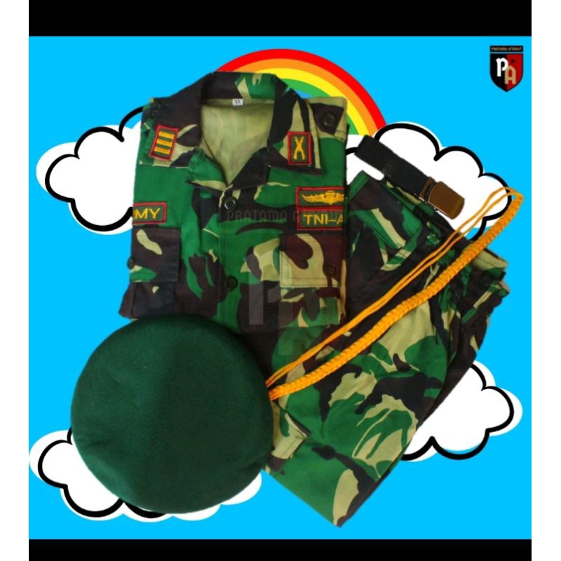 BAJU TENTARA TNI AD LORENG