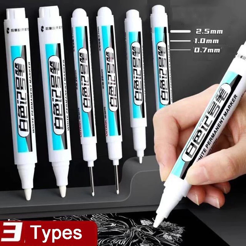 

Spidol Putih Permanen Delunashop - Pen Gel 2.0mm Anti Air untuk Graffiti & Tulis Resi