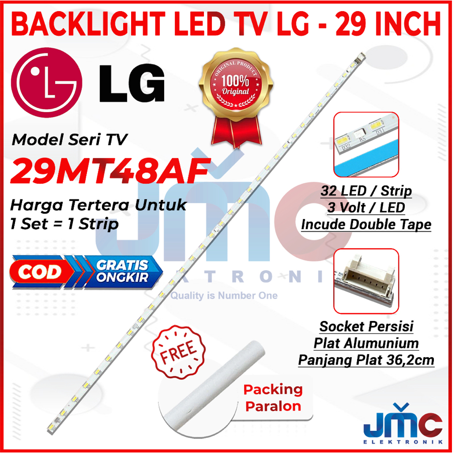 BACKLIGHT TV LED LG 29 INCH 29MT48AF 29MT48F 29MT48 LAMPU LED BL 29IN