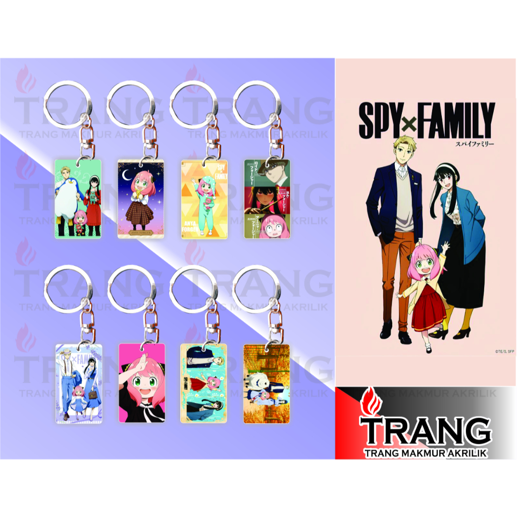 Gantungan Kunci Akrilik Spy x Family / Keychain Acrylic Spy x Family