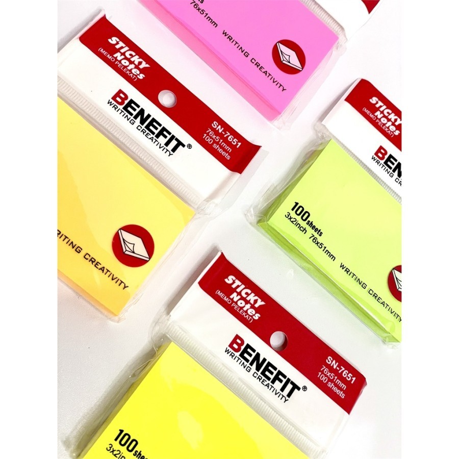 

Sticky Notes Warna Merk BENEFIT Isi 100 Lembar Color Post It Colorful Perlengkapan Note Book Catetan Stickynotes Mencatat Peralatan School Office Sekolah Kantor Stationery Catatan Tempel Buku Tanda Bacaan Novel Stick Murah Termurah Pentacle Malang