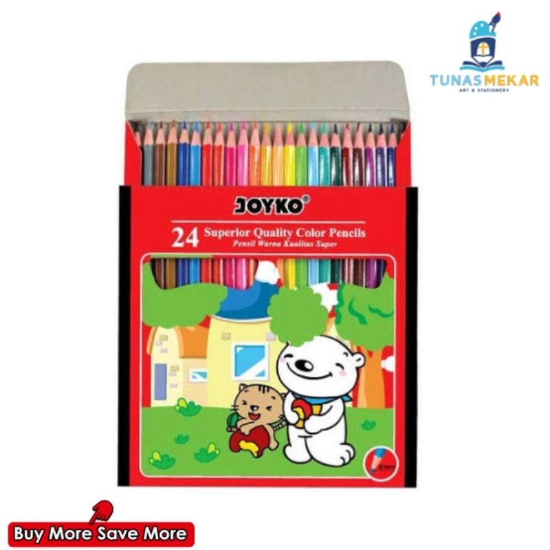 

Pensil Warna Joyko CP- 24PB 24 Warna Panjang