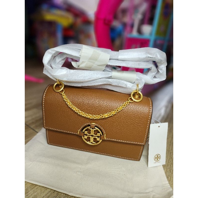 NWT Tory Burch Miller Mini Convertible Bag Light Umber