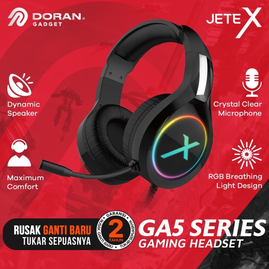 Headphone | Headset Gaming JETE-X GA5 - Garansi 2 Tahun