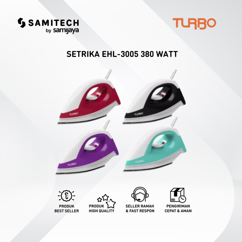 SETRIKA TURBO EHL-3005 EHL 3005 DRY IRON TURBO