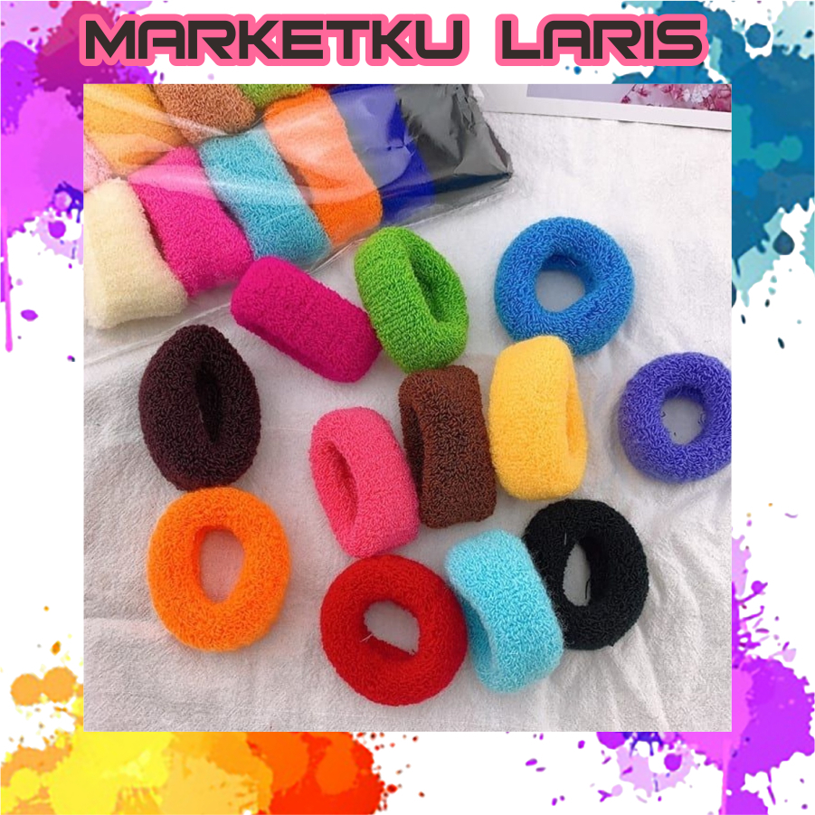 MKL -  IKAT RAMBUT DONAT BESAR ALAT CEPOL / KUNCIRAN KUNCIR RAMBUT KARET JUMBO WANITA ANAK / STIPPPA