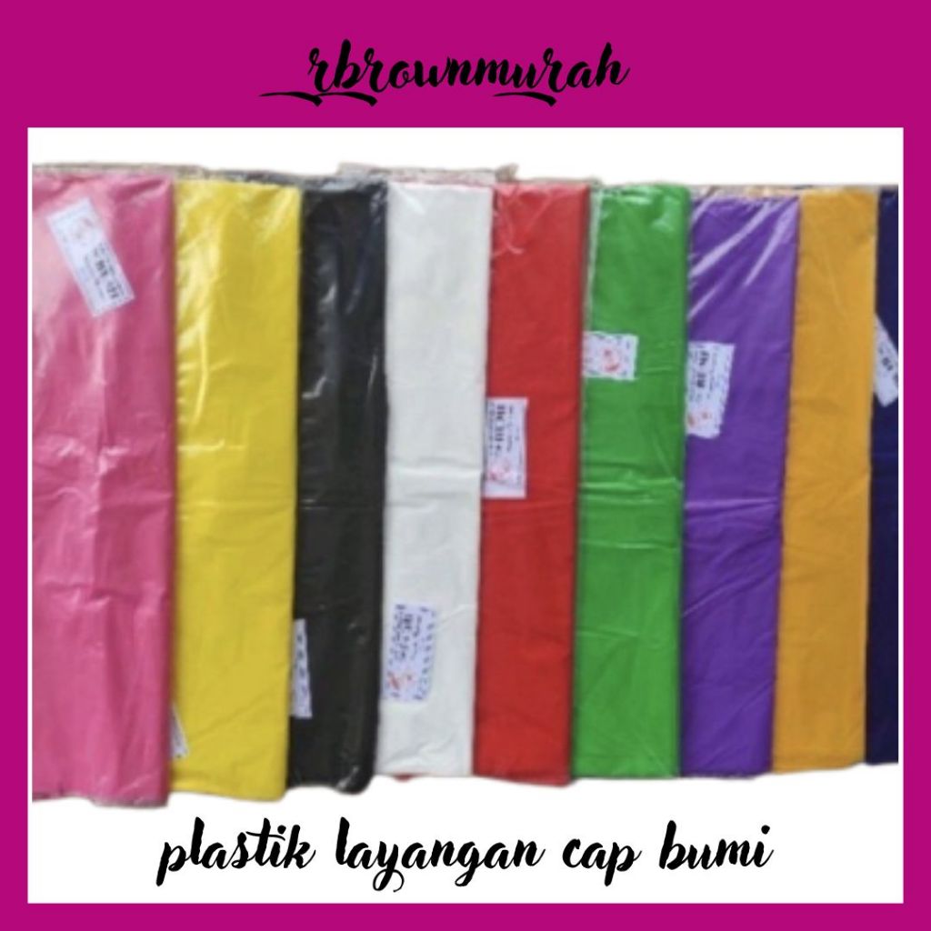 rbrownmurah ⚡COD⚡ plastik layangan cap bumi / Plastik Layang Layang Plastik Warna Cap Bumi