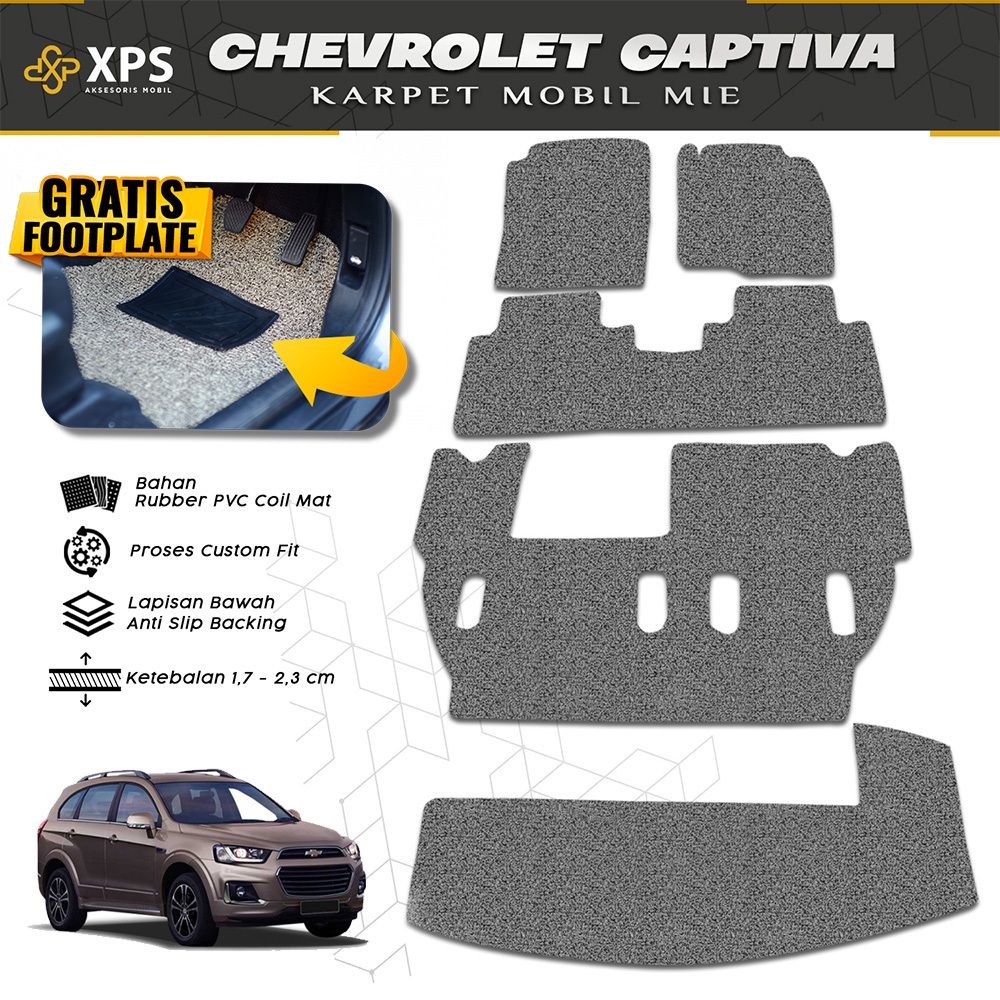 Karpet Mobil Mie Bihun Chevrolet Captiva Full Set Coilmat Aksesoris Mobil Chevrolet Captiva Aksesori