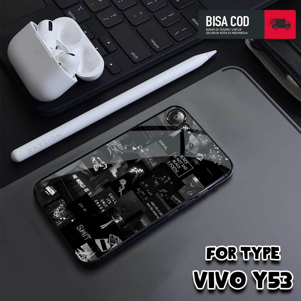 Case VIVO Y53 - Casing Vivo Y53 2017 - MOTIF AESTHETIC - Hardcase Premium Glossy - Casing Hp - Silik