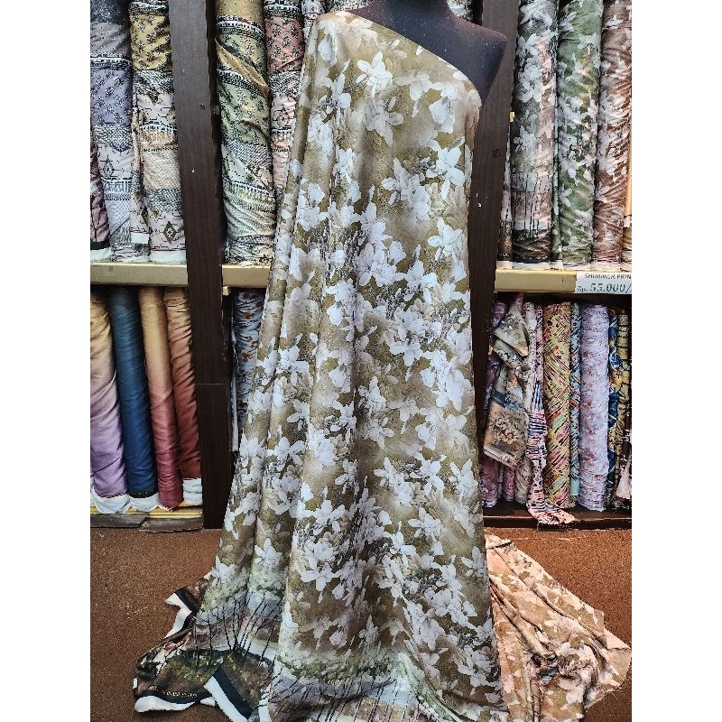SHIMMER SILK PRINT ||KAIN SHIMMER SILK
