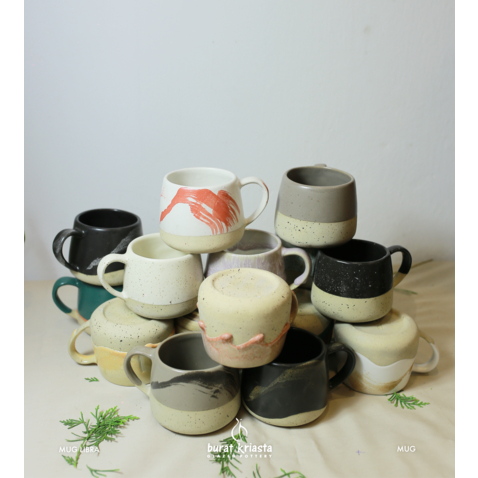LIBRA mug - keramik handmade - pottery - burat kriasta
