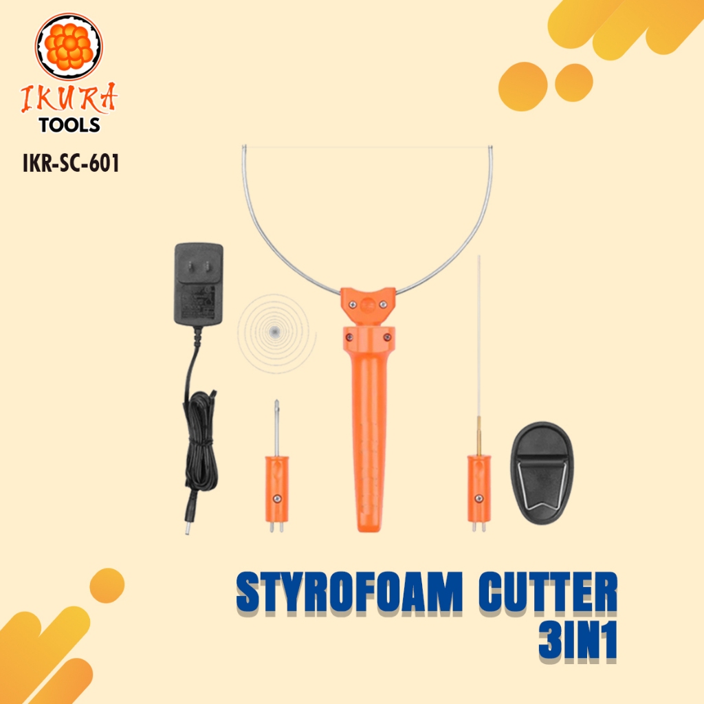 

Alat pemotong gabus styrofoam cutter hot wire foam cutter 3in1 ikura Alat pemotong gabus / Styrofoam Cutter / Hot wire foam cutter 3in / Pisau potong spone kt board busa eps epp listrik 9watt / Pisau kawat pemotong busa gabus dekorasi bunga kerajinan