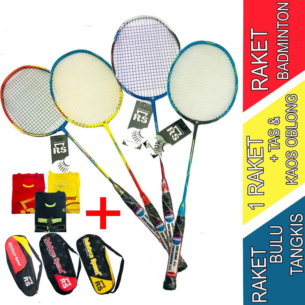 Raket Bulu Tangkis - Set Raket - Badminton Reinforce Speed