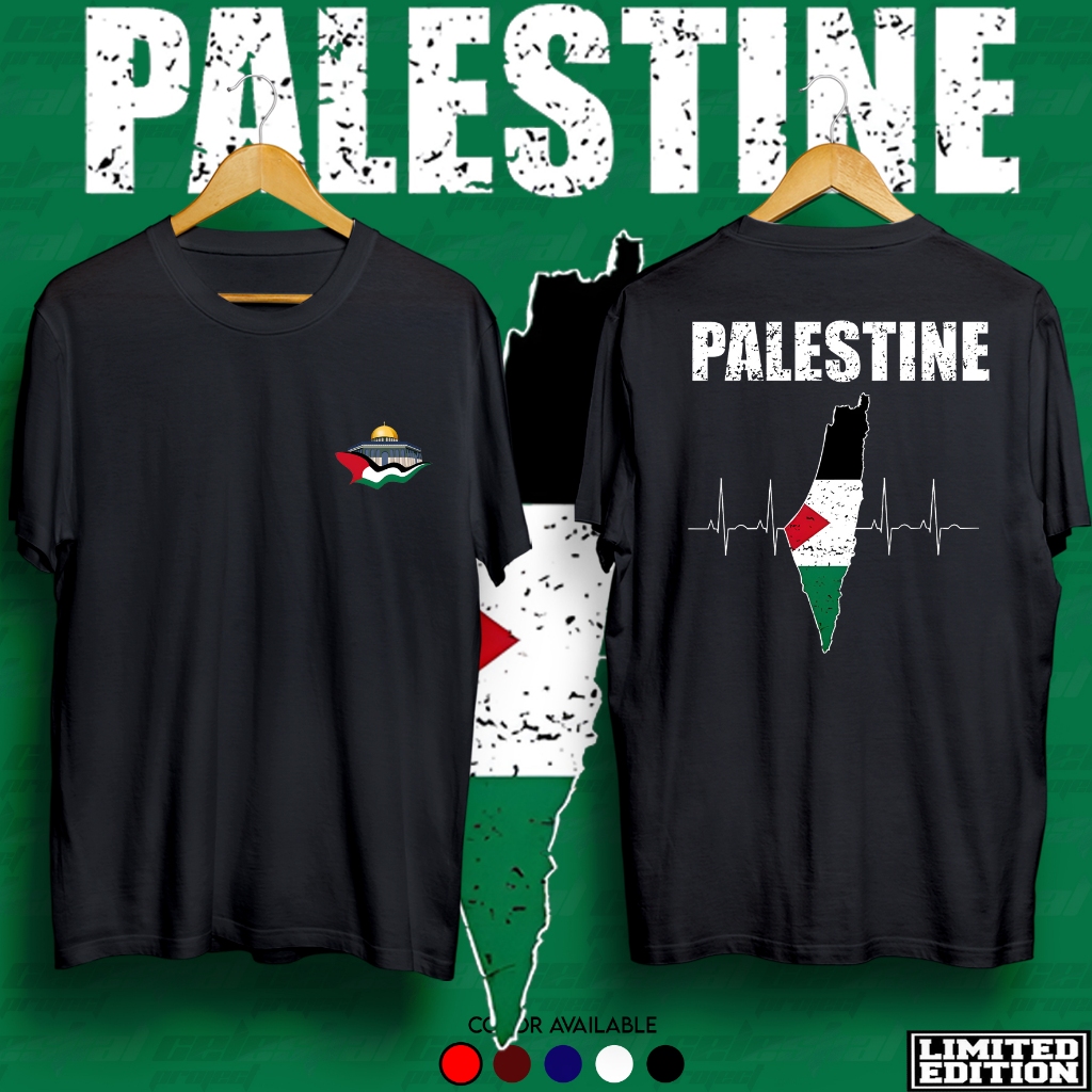 KAOS PRIA DEWASA PALESTINE kaos save palestine Bisa cod Gratis ongkir