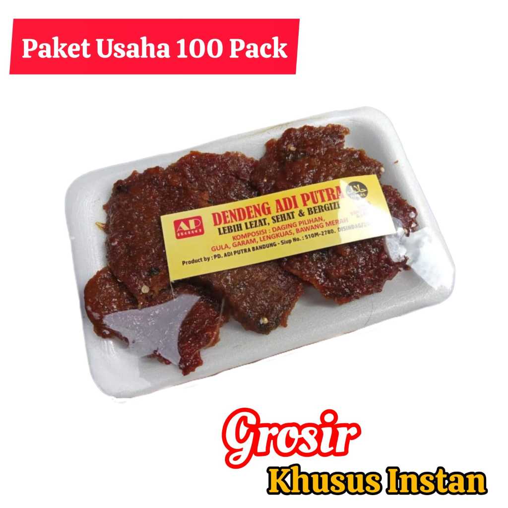 

Paket Dendeng Adi Putra 1 Bal 100 Pack Grosir Reseller