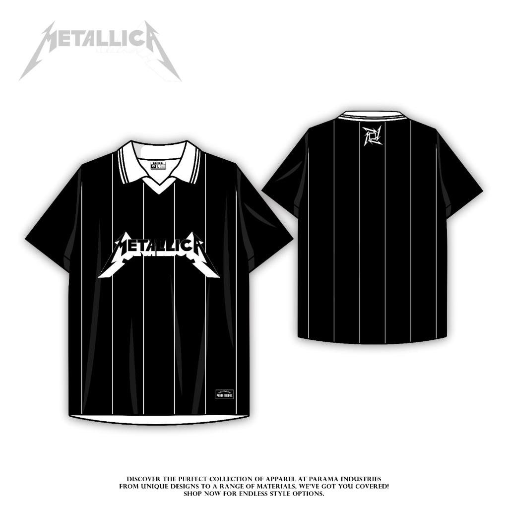 NEW PRODUCT JERSEY PREMIUM ( GRADE A ) MERCHANDISE BAND METALLICA VINTAGE ORIGINAL PARAMA INDUSTRIES