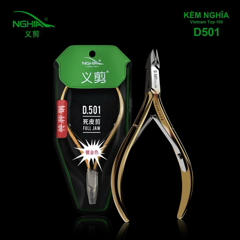 NGHIA Cuticle Nipper D501 Full Jaw/Gunting Kutikula/Gunting Pembersih Kutikula