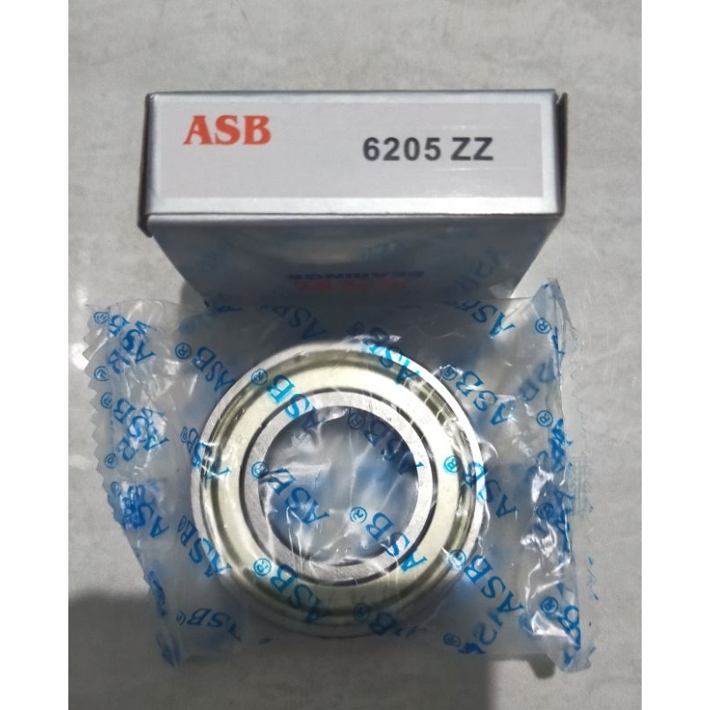 Laher - Bearing ASB 6205ZZ - ASB 6205Z - Laher 6205ZZ - Tutup besi kedua sisi