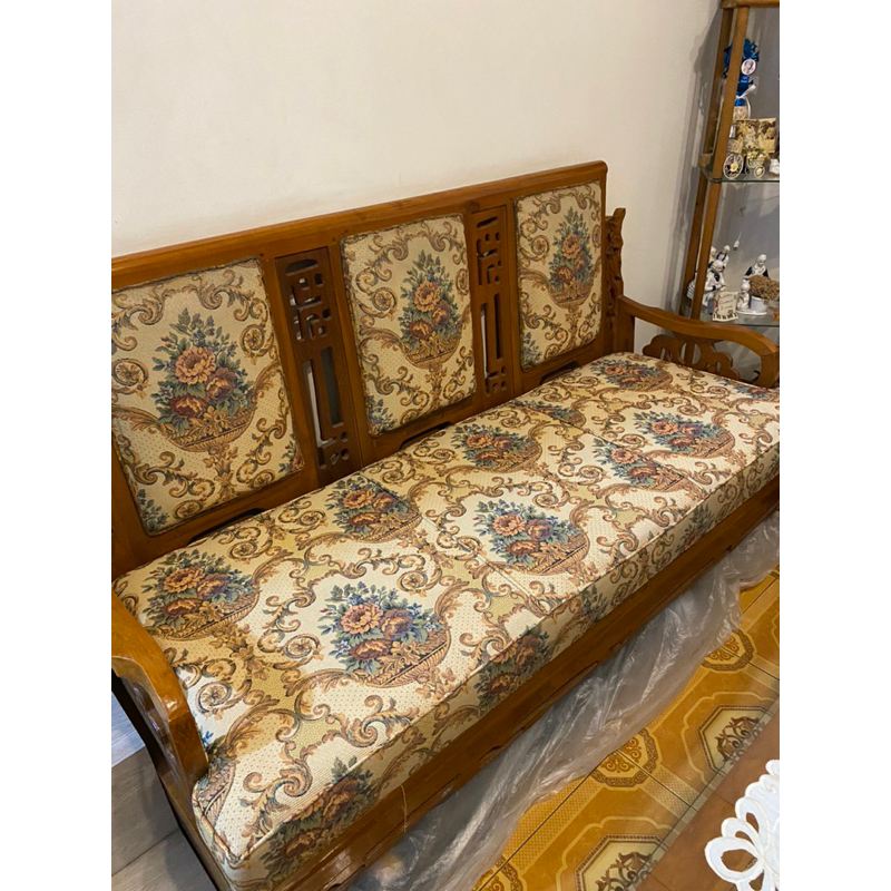 Preloved Kursi Ruang Tamu Set Kursi Kayu Jati 3+1+1+1+Meja