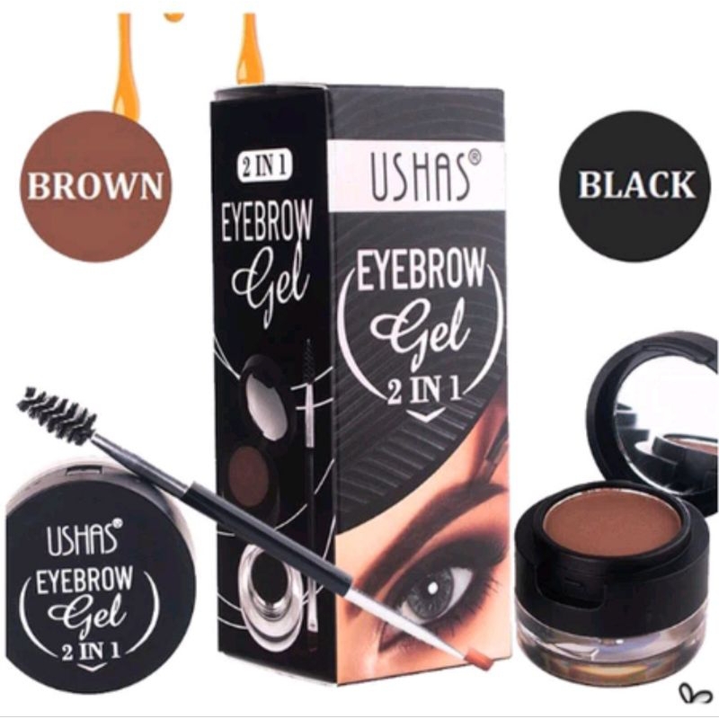 Ushas Eyebrow Gel 2in1 - Eyebrow Gel Ushas