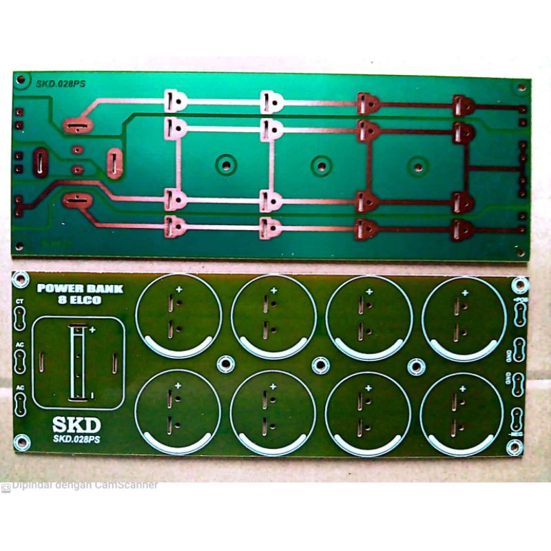 PCB PSU 8 ELCO