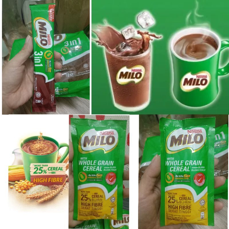 

Milo 3 In 1 Activ Go 33g~Milo Cereal 36g Product Malaysia