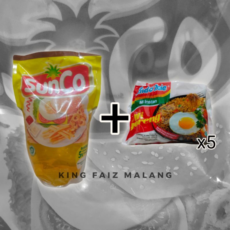 

PAKET SEMBAKO 3(MINYAK SUNCO 2L+INDOMIE GORENG 5 BUNGKUS)