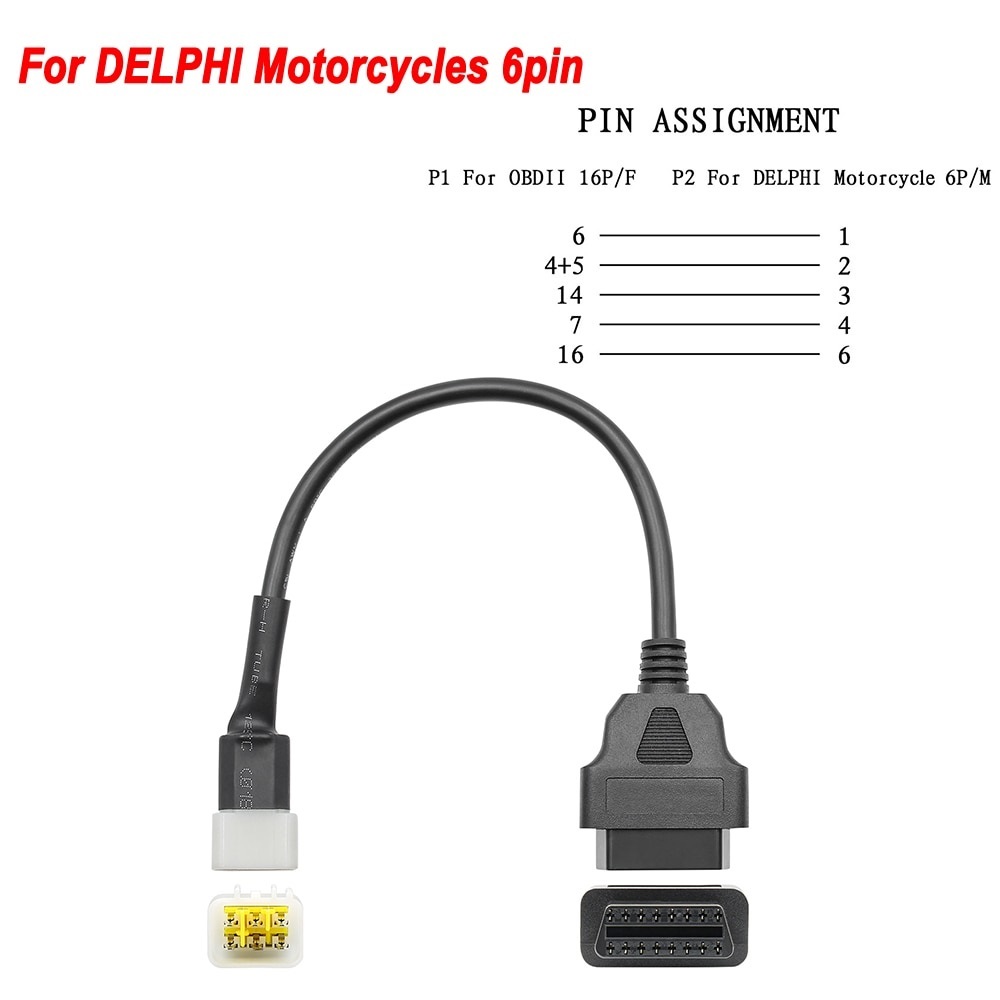 OBD2 Connector for Motorcycle Motobike For YAMAHA 3pin 4pin For HONDA 4Pin For KTM 6pin Moto OBD OBD