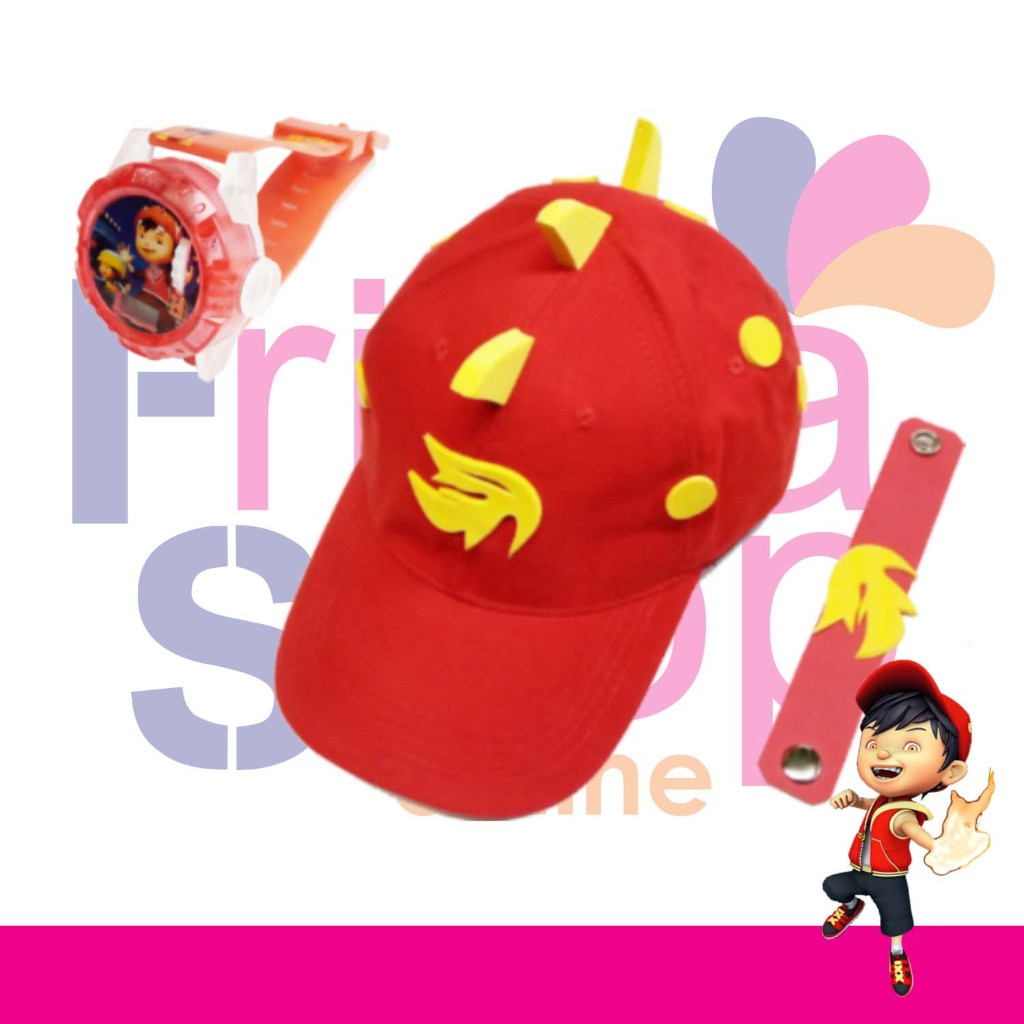 TOPI API + JAM TANGAN PROYEKTOR BOBOIBOY