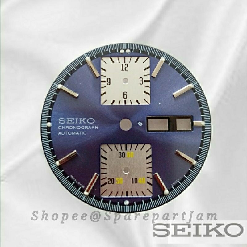 New Dial Seiko Crhonograph Kakume Blue 6139-0030