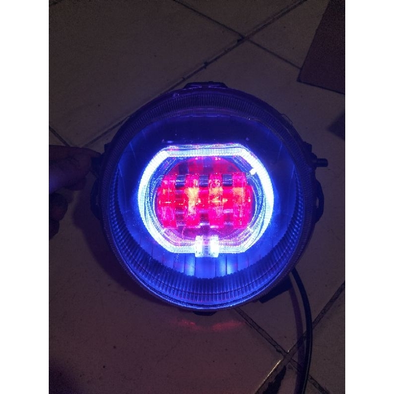 Refektor lampu depan x ride 115cc daymaker 4lensa