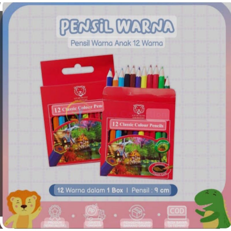 

Pensil 12 warna safari classic
