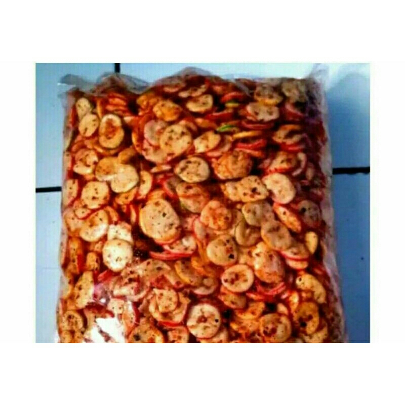 

kerupuk bawang pedas extra daun jeruk isi 1kg