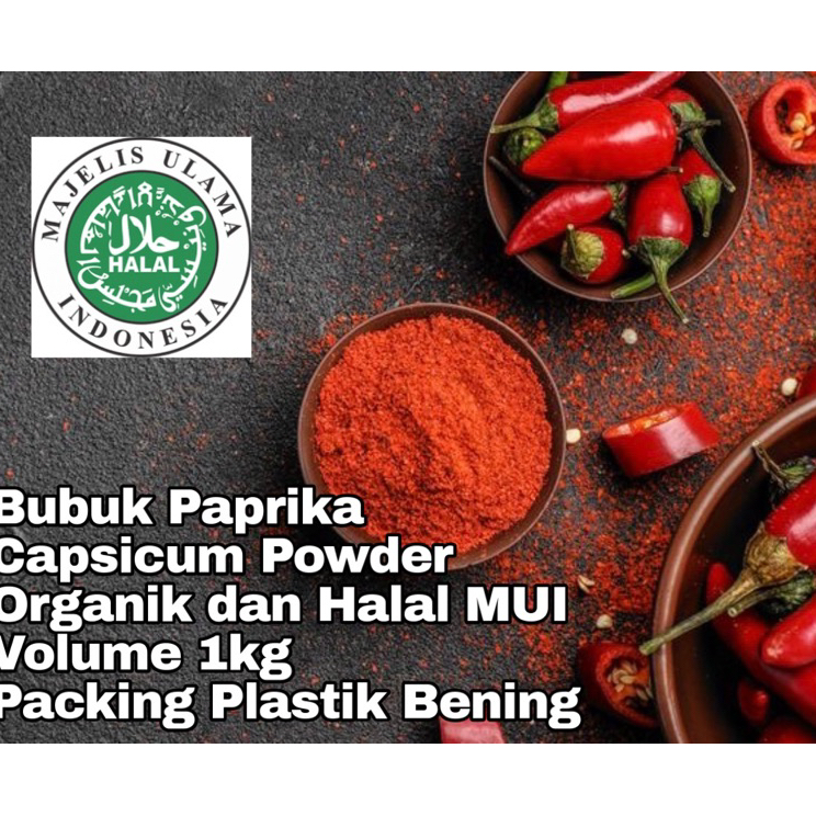 

Stock Banyak Bubuk Paprika 1kg Capsicum Powder Halal Organik