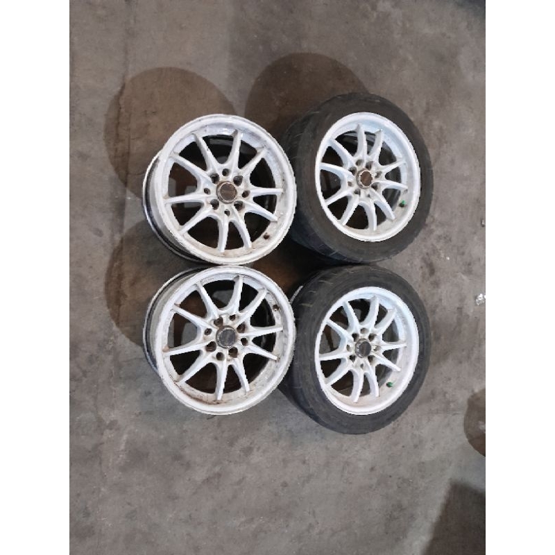 velg mobil bekas racing r15x7 et 33 lubang 4x100/114
