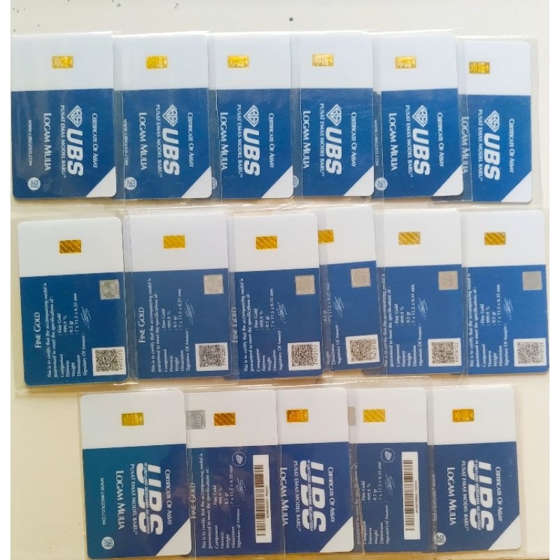 Logam Mulia Emas UBS 0.1 Gram LM Ubs 0,1 Gr