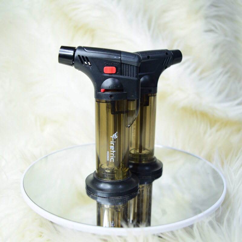 Firetric korek api Gas Besar Windproof Torch Gun Bonus Stand, Torch Jet Korek Api Gas isi ulang